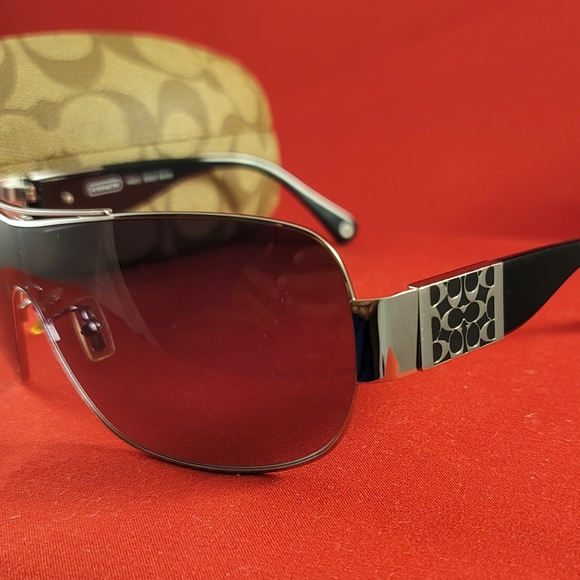 Coach Womens Hazel S563 size 57-18-120 Tortoise/Brown Aviator Sunglasses w/Case - Picture 10 of 11